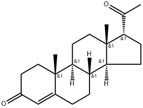 (17α)-Pregn-4-ene-3,20-dione Structure