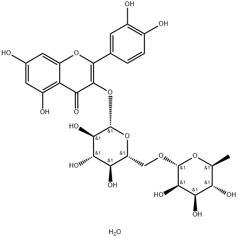 芸香苷,芸香素,芦丁, 207671-50-9, 结构式