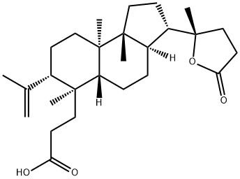 20-Hydroxy-4,8,14-trimethyl-4-methylene-18-nor-3,4-seco-5β-cholane-3,24-dioic acid γ-lactone Structure