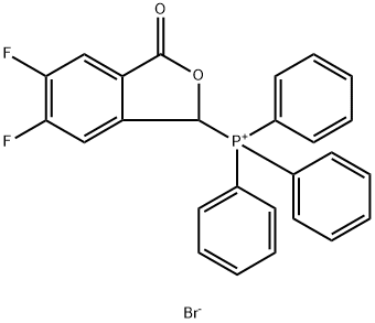 PHOSPHONIUM, (5,6-DIFLUORO-1,3-DIHYDRO-3-OXO-1-ISOBENZOFURANYL)TRIPHENYL-, BROMIDE (1:1), 2397540-69-9, 结构式