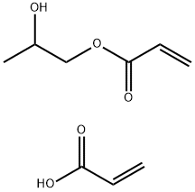 丙烯酸-丙烯酸甲酯-丙烯酸羟丙酯共聚物, 55719-33-0, 结构式
