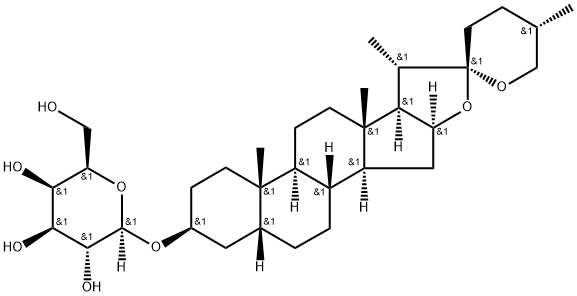 Sarsasapogenin 3-O-β-D-galactopyranosid Structure