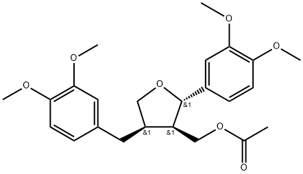 9-O-Acetyl-4,4'-di-O-methyllariciresil Struktur