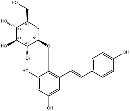 二苯乙烯苷, 82373-94-2, 结构式