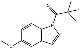1-Propanone, 1-(5-methoxy-1H-indol-1-yl)-2,2-dimethyl- Structure