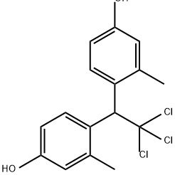 Phenol, 4,4'-(2,2,2-trichloroethylidene)bis[3-methyl- Structure