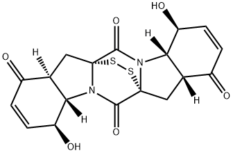 (4S)-4,4aα,7,7aα,11,11aα,14,14aβ-Octahydro-4α,11α-dihydroxy-8H,13H-6aβ,13aβ-epidithio-1H,6H-pyrazino[1,2-a:4,5-a']diindole-1,6,8,13-tetrone|附球菌嗪 B