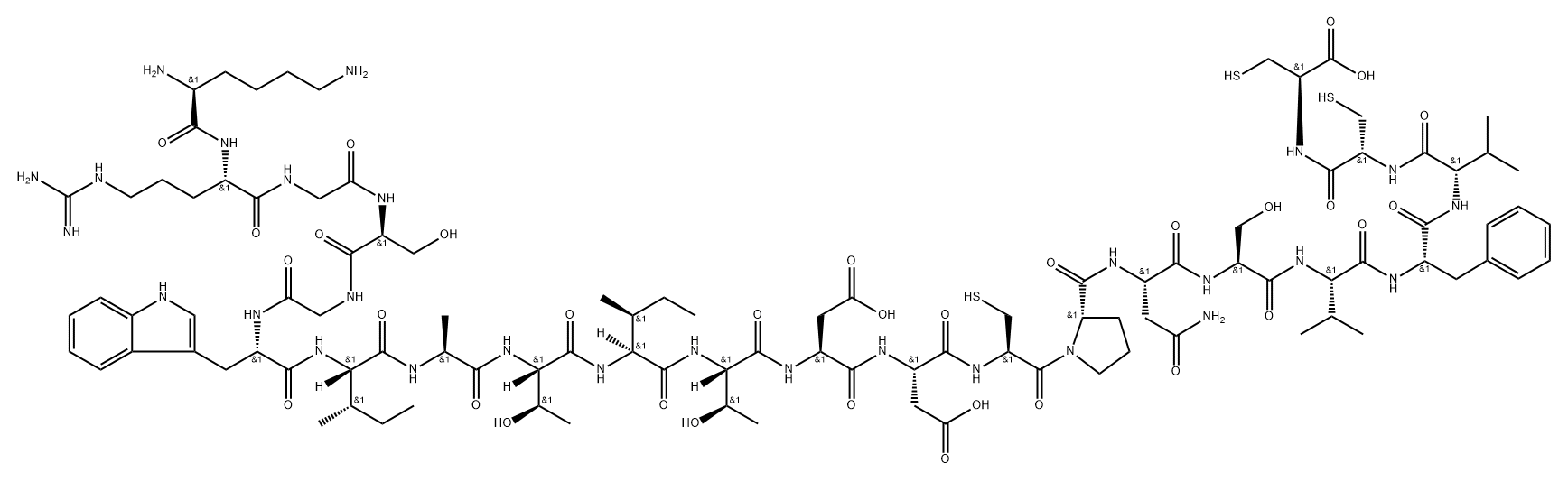 salivaricin A Structure