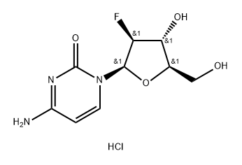 2'-Deoxy-2'-fluoro-beta-D-arabinocytidine hydrochloride Structure