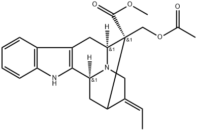 (16R)-17-Acetyloxysarpagane-16-carboxylic acid methyl ester Structure
