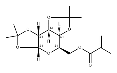 6-O-Methacryloyl-1,2:3,4-di-O-isopropylidine-D-galactopyranose Structure
