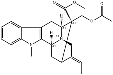 (16R)-17-Acetyloxy-1-methylsarpagane-16-carboxylic acid methyl ester Structure