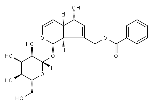 (1S)-7-[(Benzoyloxy)methyl]-1,4aα,5,7aα-tetrahydro-5α-hydroxycyclopenta[c]pyran-1-yl β-D-glucopyranoside|