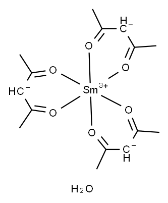 Samarium(III) 2,4-pentanedionate hydrate, 99.9% (REO) Structure
