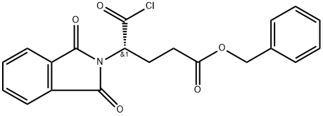2(S)-4-Benzoyloxy carbonyl-2-phthalimido butyryl chloride Structure