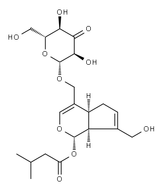 [(1S)-1,4aα,5,7aα-Tetrahydro-7-(hydroxymethyl)-1α-(3-methyl-1-oxobutoxy)cyclopenta[c]pyran-4-yl]methyl β-D-ribo-3-hexosulopyranoside|