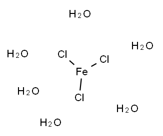 六水三氯化铁, 10025-77-1, 结构式