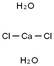 Calcium chloride dihydrate Structure
