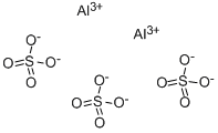 硫酸アルミニウム 化学構造式