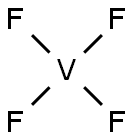 四氟化钒, 10049-16-8, 结构式