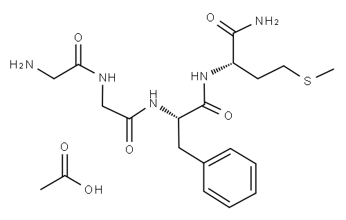 DES-TYR1-METHIONINE ENKEPHALINAMIDE ACETATE SALT Struktur