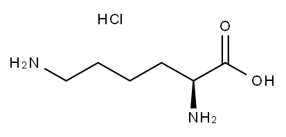 L-リシン/塩酸,(1:x) 化学構造式