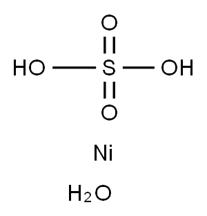 硫酸ニッケル(II)·6水和物 化学構造式