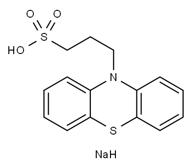吩噻嗪-10-基-丙基磺酸钠盐, 101199-38-6, 结构式