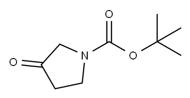 1-tert-ブトキシカルボニル-3-ピロリドン 化学構造式