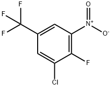 3-CHLORO-4-FLUORO-5-NITROBENZOTRIFLUORIDE Struktur