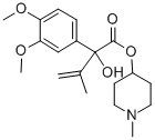 MANDELIC ACID, 3,4-DIMETHOXY-alpha-ISOPROPENYL-, 1-METHYL-4-PIPERIDYL  ESTER Struktur