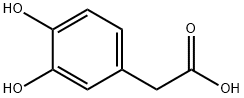 3,4-ジヒドロキシフェニル酢酸 化学構造式