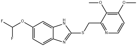 パントプラゾールスルフィド 化学構造式