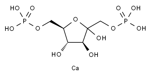 D-Fructose-1,6-diphoshate calcium salt Structure