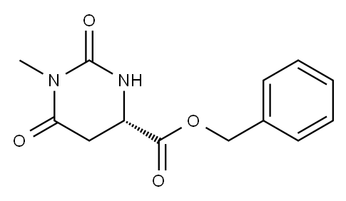 (S)-BENZYL 1-METHYL-2,6-DIOXOHEXAHYDROPYRIMIDINE-4-CARBOXYLATE Structure