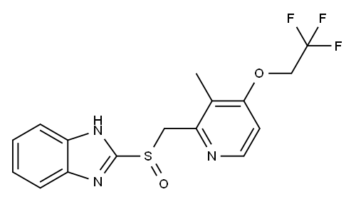 ランソプラゾール 化学構造式