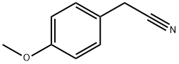 4-メトキシフェニルアセトニトリル 化学構造式