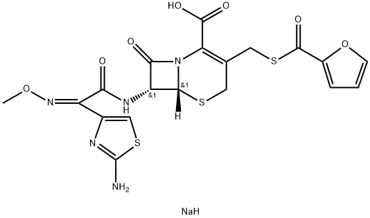 头孢噻呋钠, 104010-37-9, 结构式