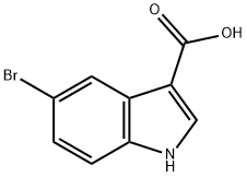 5-溴吲哚-3-羧酸, 10406-06-1, 结构式
