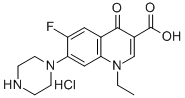 氟哌酸盐酸盐, 104142-93-0, 结构式