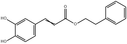 カフェイン酸フェネチル 化学構造式