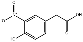 4-羟基-3-硝基苯乙酸, 10463-20-4, 结构式
