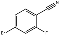 4-ブロモ-2-フルオロベンゾニトリル 化学構造式