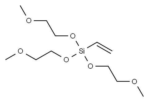 乙烯基三(2-甲氧基乙氧基)硅烷, 1067-53-4, 结构式
