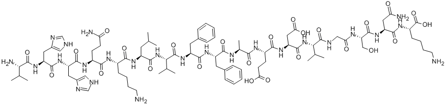 淀粉-Β-蛋白片段12-28, 107015-83-8, 结构式