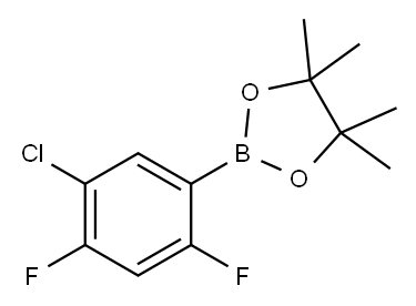 5-CHLORO-2,4-DIFLUOROPHENYLBORONIC ACID Struktur