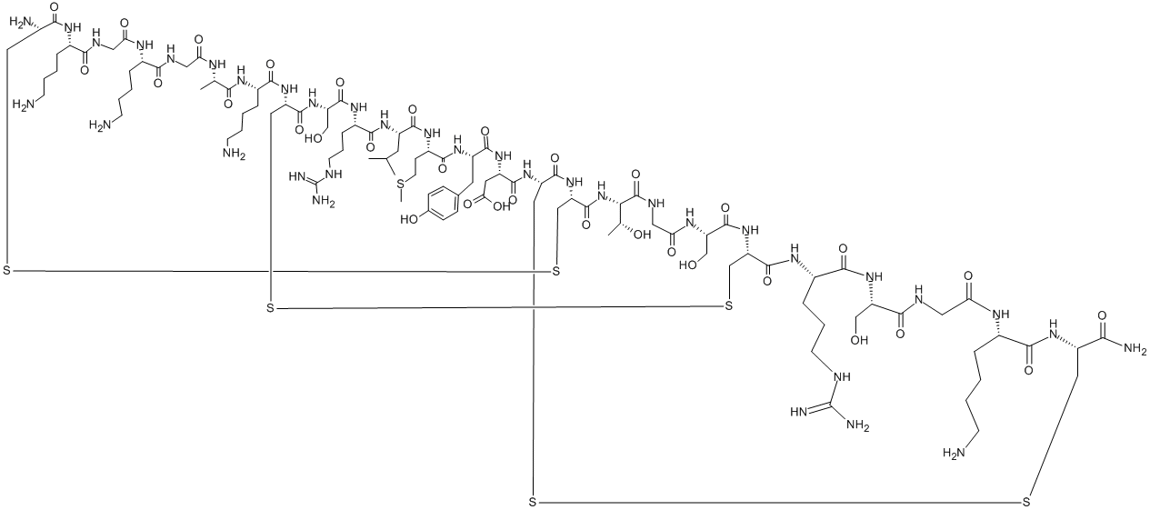 醋酸齐考诺肽, 107452-89-1, 结构式