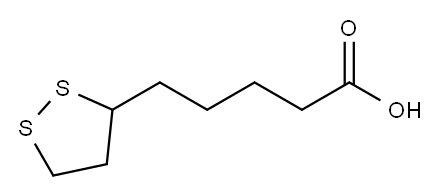 DL-α-リポ酸 化学構造式