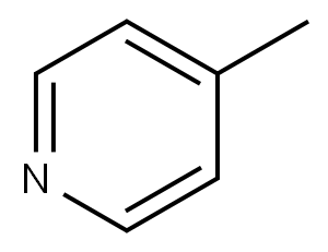 4-甲基吡啶, 108-89-4, 结构式