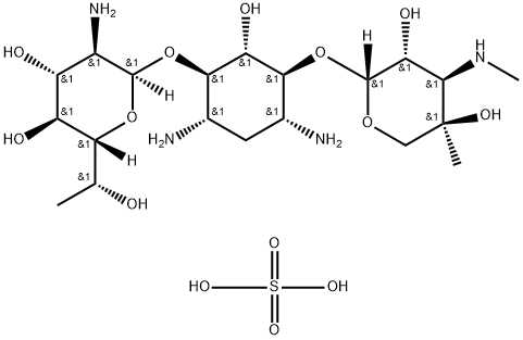 G418二硫酸塩 化学構造式